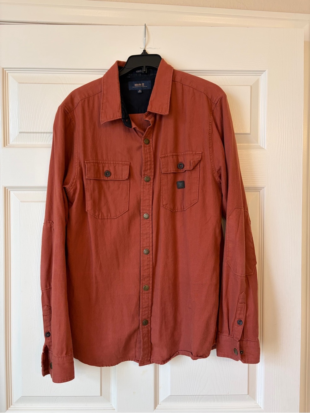 Roark Rust-Orange Casual Button Shirt